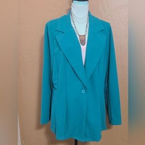 4Xl Teal Blazer, NWOT